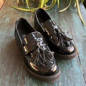 Black Patent Leather Loafer s7 chunky sole